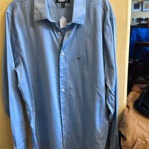 ExpressMen 1MX light blue button down shirt